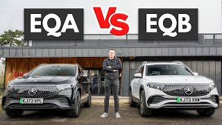 Mercedes EQA vs EQB  2024 Comparison [upl. by Sivrup407]