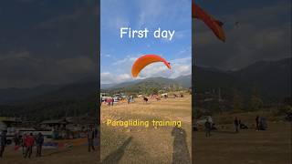 Paragliding training First day paraglinding utubeshorts mountains travel viral trending [upl. by Fayth794]