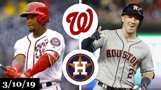 Washington Nationals vs Houston Astros Highlights  March 10 2019  Spring Training [upl. by Avis844]