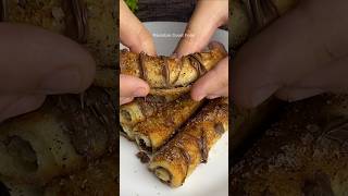 Nutella french toast rolls shorts [upl. by Bohi]