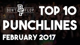 Top 10 Rap Battle Punchlines February 2017  Funny Compilation [upl. by Oicatsana]