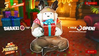 HOW TO OPEN LAST PRESENT NOW Fortnite Winterfest [upl. by Ahsita]