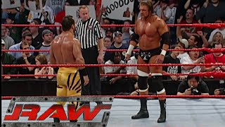 Triple H vs Chris Benoit Pick Your Poison Match RAW Mar 142005 [upl. by Fleda]