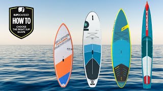 How To Choose The Right Board  Understanding SUP Shapes [upl. by Iva224]