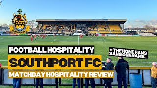 Southport FC hospitality review  The Padded Seat [upl. by Rubina499]