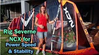 HOW TO RIG THE SEVERNE NCX FREE RACE SAIL  Windsurf race Performance Power Speed Stability Fun [upl. by Drucill810]