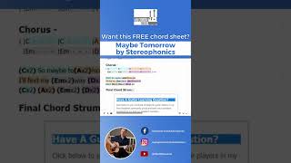 FREE CHORD SHEET  Maybe Tomorrow by Stereophonics  Ian OBrien [upl. by Nyliac]