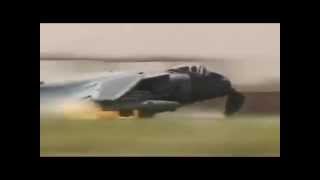 Harrier Crashes At Kandahar Airfield [upl. by Ruddie]