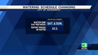 Heres Sacramentos new schedule for when to water landscaping [upl. by Rosalinda712]