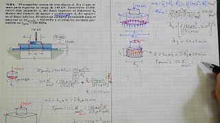 Problema 184 Mecánica de materiales Hibbeler Russel 8va edición [upl. by Toole778]