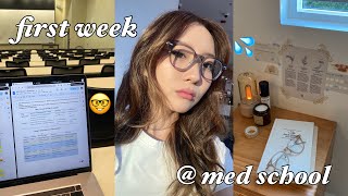 first week of med school VLOG [upl. by Linsk66]