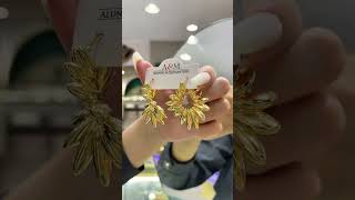 Yeni qizil modeller wp0552229024 qizil gold diamond jewellery necklace wedding [upl. by Flieger413]