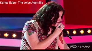 Incredible audition  Karise Eden  The voice Austrália [upl. by Lebatsirhc]