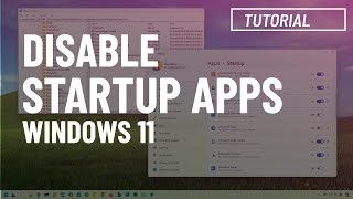 Windows 11 Stop programs from running at startup 6 Ways [upl. by Sandberg]