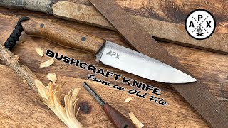 Making a Bushcraft Knife From an Old File [upl. by Hammel816]