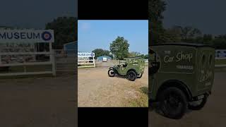 Supercute Austin 7 van drives into Pembrokeshire Classic Car Show shorts classicvan [upl. by Sukramed]