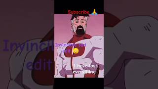 When acceptance finally hits😔  Invincible sad edit shorts anime edit sad [upl. by Sommers]