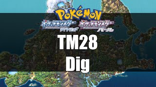 Pokemon Diamond amp Pearl  Where to get TM28 Dig [upl. by Craner363]