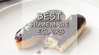 BEST HOMEMADE ECLAIRS [upl. by Cand]