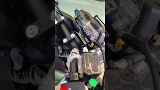 Lets check it out Digital meter🔥 New Yamaha FZS in green colour shorts youtubeshorts fzsv4 fzs [upl. by Swane]