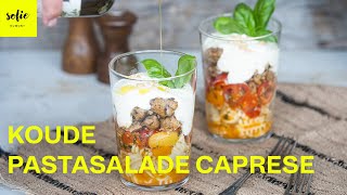 Klassieke koude pastasalade Caprese  Sofie Dumont [upl. by Aifoz]