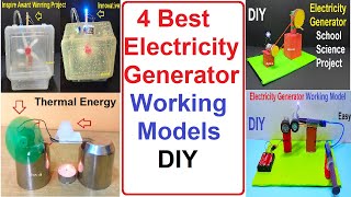 4 best electricity generator working models science project for exhibition  diy  DIY pandit [upl. by Rebm]