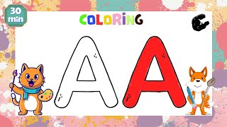 COLORING EP13  LEARN ABC  NURSERYRHYMES amp BABY SONGS  CARTOONZSCULPTURE  ALPHABET KIDSLEARNING [upl. by Petrine]