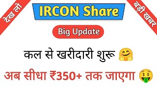 IRCON Share News Today  IRCON Share Latest News  Share Market [upl. by Ecerahc]