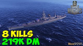 World of WarShips  Dunkerque  8 KILLS  2190K Damage  Replay Gameplay 4K 60 fps [upl. by Kenric]