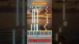 Topky  W co Ty grasz 🎹 Piano Tutorial 🔥 Nuty shorts [upl. by Laerdna]