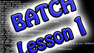 BatchCmd Programming Lesson 1 Basics [upl. by Addiego71]