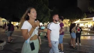 Heraklion nightwalking Nightlife Crete Greece Ηράκλειο Κρήτη Amoudara Kreta [upl. by Rior]