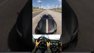 Drag Race FERRARI ROMA  Forza Horizon 5 steeringwheel short [upl. by Oremar]