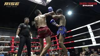 🇹🇭 Thai Fighters Full Muay Thai Fight  FirstRound Knockout in an Explosive Battle 🥊 [upl. by Alliuqat881]