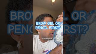 Do I use brow gel or pencil first Using ​⁠MorpheOfficial makeuptutorial makeup makeuptips [upl. by Nnylharas]