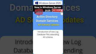 Windows Server 2025 New Feature AD Schema Updates sch89ldf sch90ldf sch91ldf WindowsServer2025 [upl. by Ruffina598]