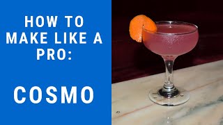 How to Make Cocktails  COSMOPOLITAN  Cocktail Recipes [upl. by Azriel]