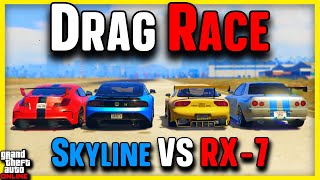 Elegy Retro Custom VS Annis ZR350 VS Annis 300R VS Annis ZR380 Drag Race  GTA Online [upl. by Nolahp]