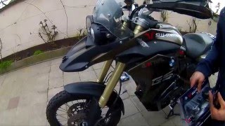 TravelBikers  SWMotech Zusatzscheinwerfer Hawk  LED Blinker Kobra 2016 [upl. by Retrac]