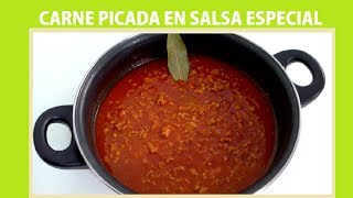 👉🏽Carne picada en Salsa ¡¡ESPECIAL😋  Para Canelones es IDEAL✅ [upl. by Gaudet]