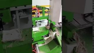 Full Automatic Buffing Polishing Wheel Making Edge Cutting Machine [upl. by Assilim]