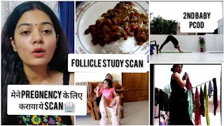 Trying to Conceive Mene Kiya Follicle Study Scan Treatment for Pregnancy🤰vlog [upl. by Constancy639]