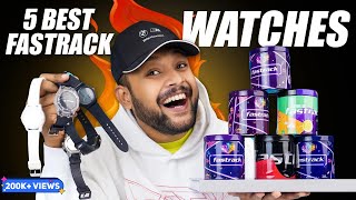 5 BEST WATCHES FOR MEN ON AMAZON Under 15002000🔥 Fastrack Watch Haul Review 2023  ONE CHANCE [upl. by Sivar]