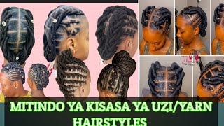 Hii ndiyo MITINDO MIPYA YA KUSUKA NYWELE kwa UZIYARN HAIRSTYLES hairstyles new latest [upl. by Ordnassela]