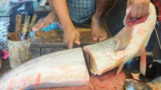 Amazing Giant Wallago Attu Catfish Cutting Skills In Bangladesh Fish Market [upl. by Dweck555]