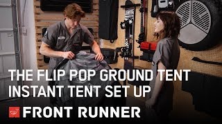 THE FLIP POP GROUND TENT  INSTANT TENT SET UP  by Front Runner [upl. by Nivlak]