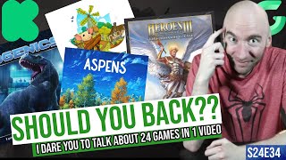 Should You Back Expert Crowdfunding ADVICE 24 NEW Games in 60 MINUTES S24E34 [upl. by Anah]