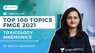 Top 100 topics for FMGE  E1  Toxicology Mnemonics  Dr Nikita Nanwani [upl. by Racso401]