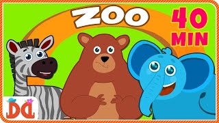 Zoo Song  Animal Song  Popular Nursery Rhymes Collection  Derrick And Debbie [upl. by Senga]