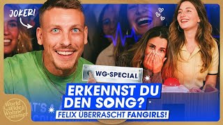 Felix Lobrecht überrascht Fangirls😱  Erkennst DU den Song WGSpecial [upl. by Annuahsal]